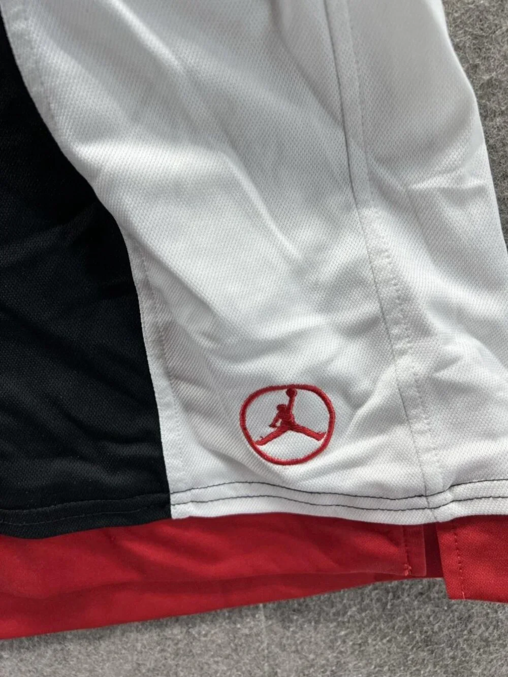 Vintage Jordan Shorts Mens 3XL Black Red Basketball Colorblock Jumpman Dazzel